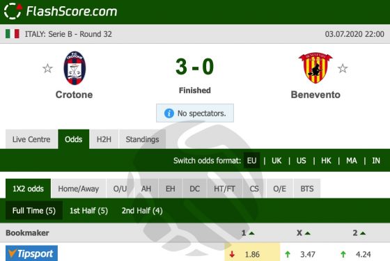 Crotone – Benevento