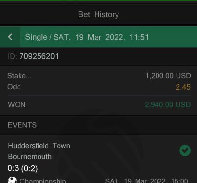 Huddersfield – Bournemouth